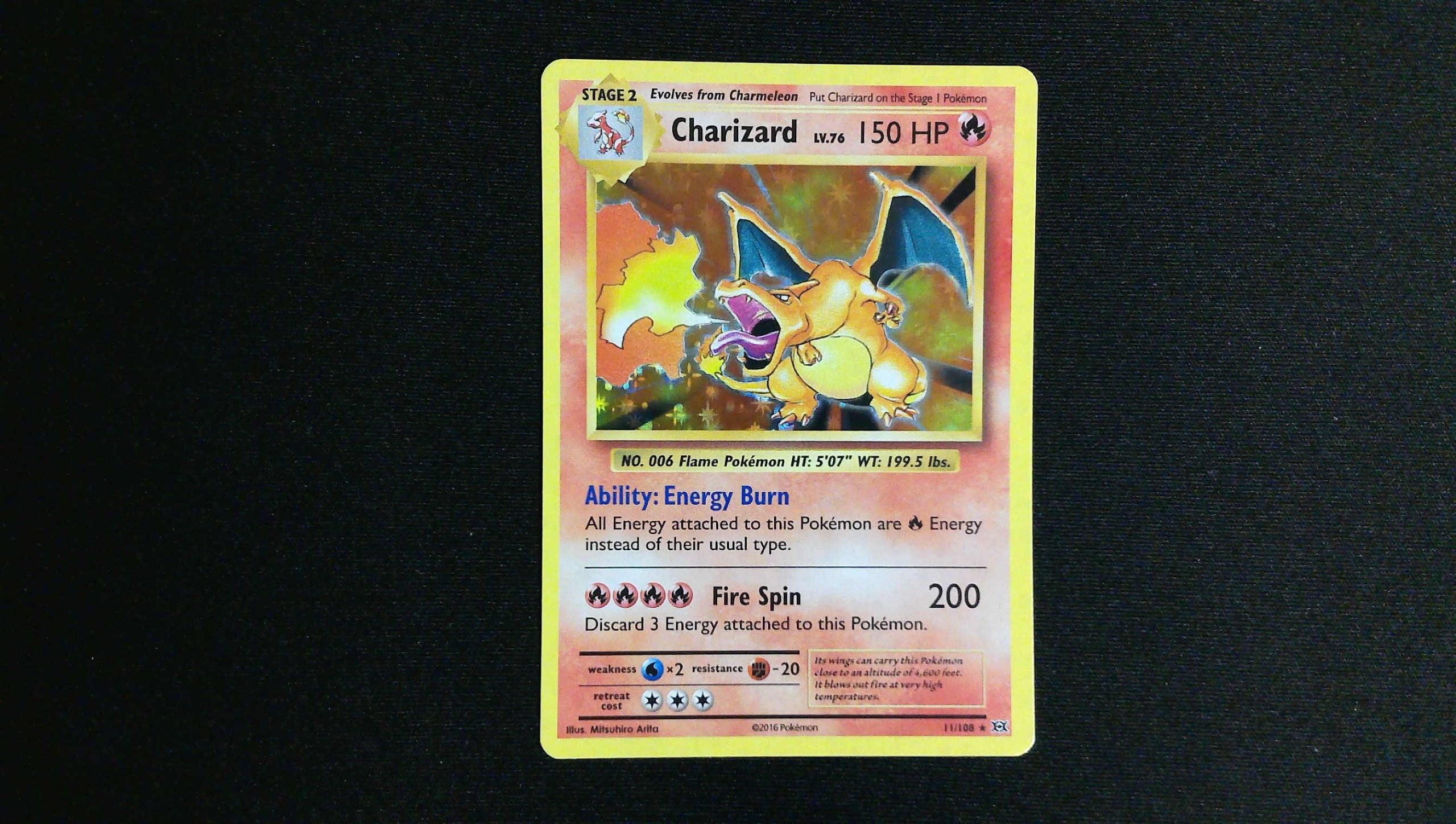 Charizard 11/108 Rare holo - Image 2
