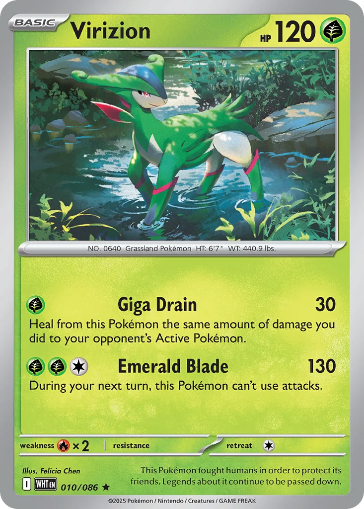 Virizion 010/086 Rare