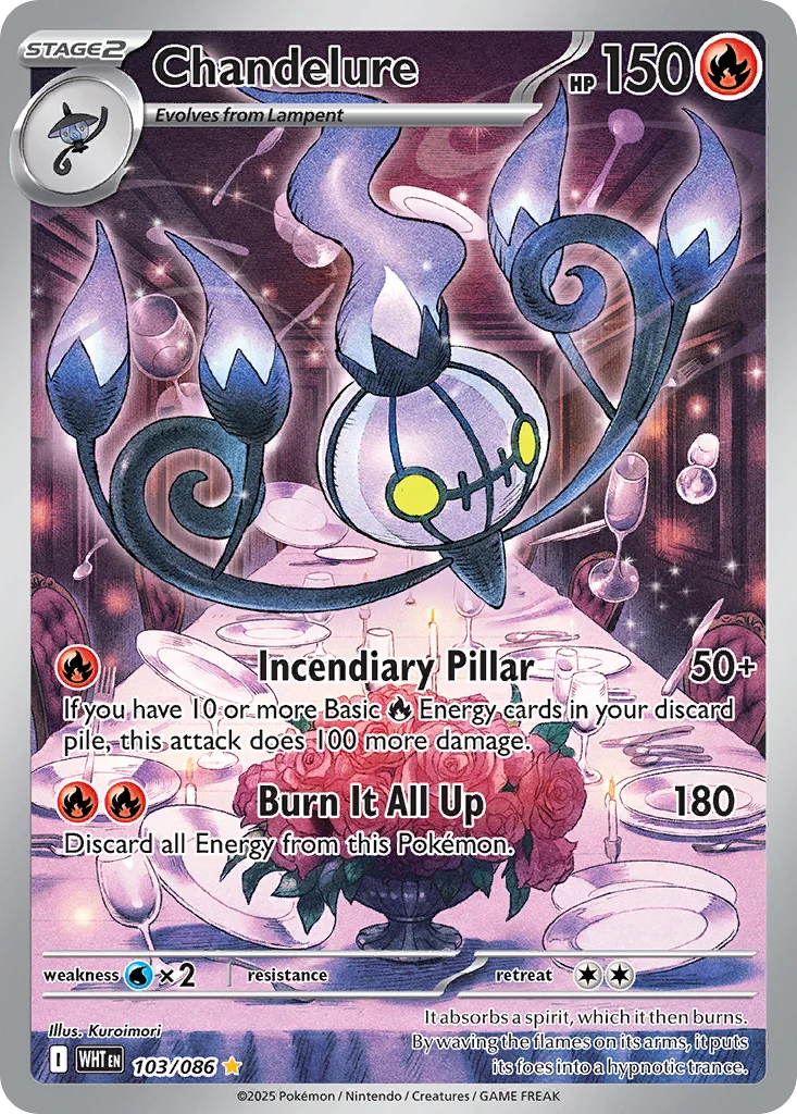 Chandelure 103/86 Illustration rare