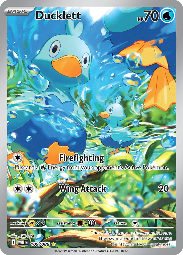 Ducklett 109/86 Illustration rare