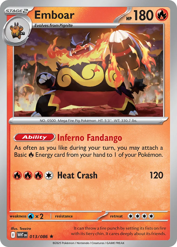 Emboar 013/086 Rare