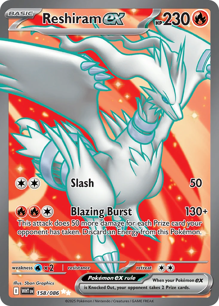 Reshiram ex 158/086 Ultra rare