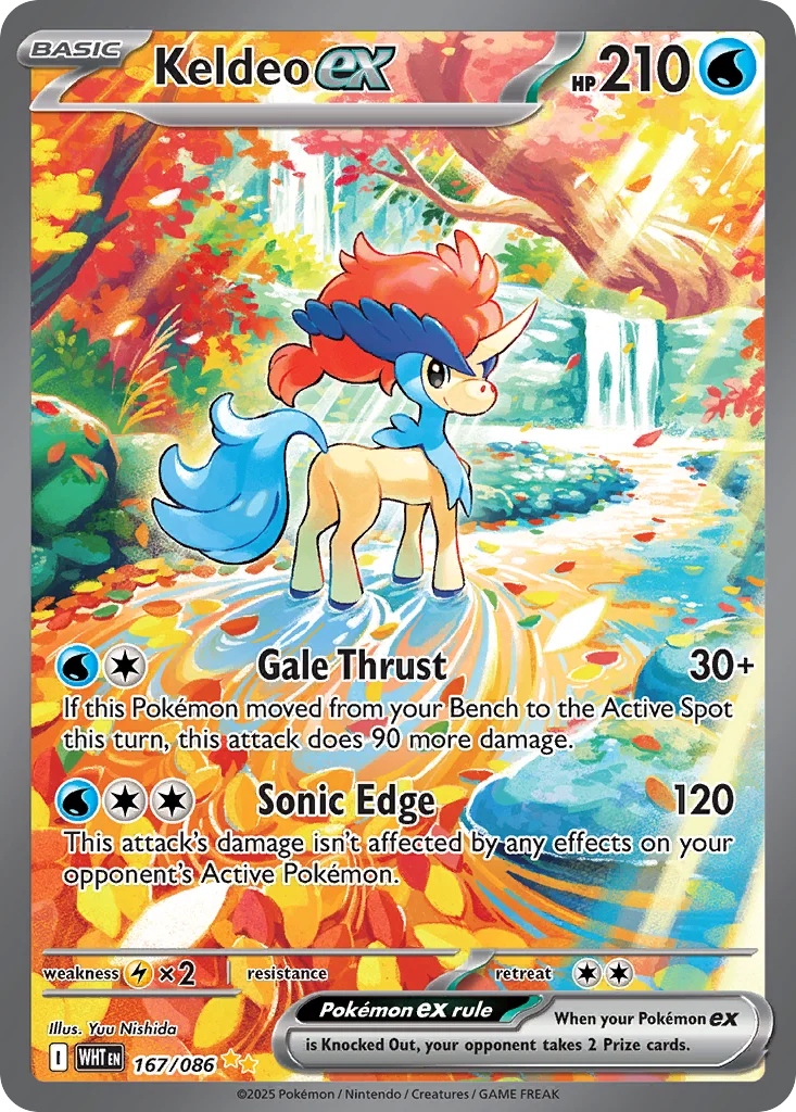 Keldeo ex 167/86 Special illustration rare