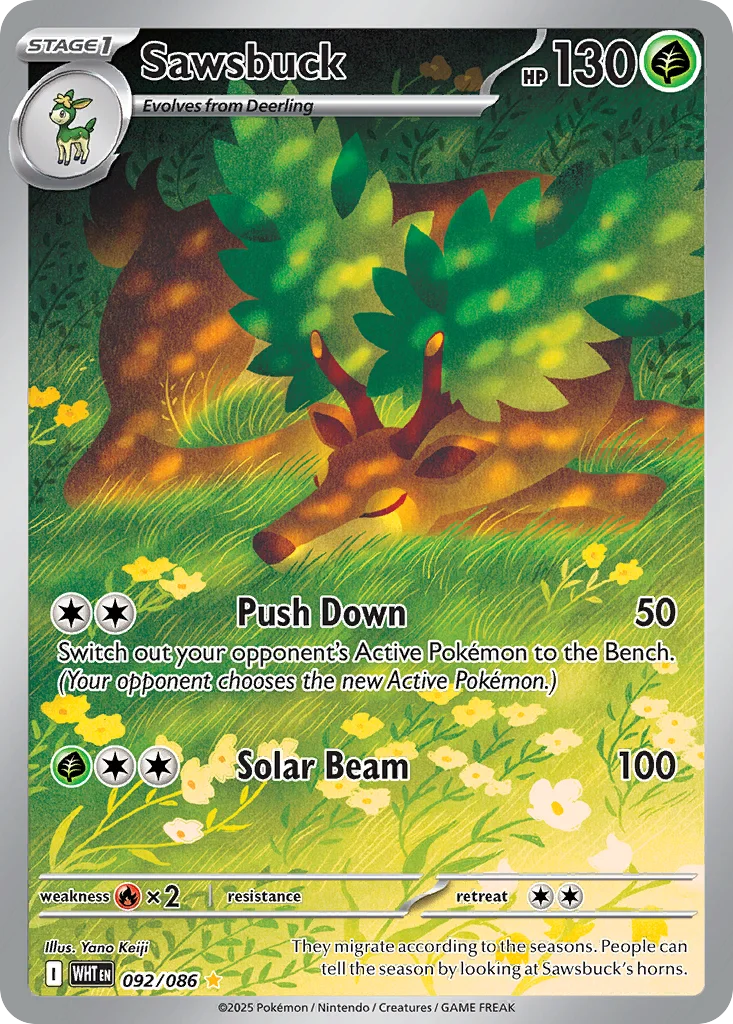 Sawsbuck 092/86 Illustration rare