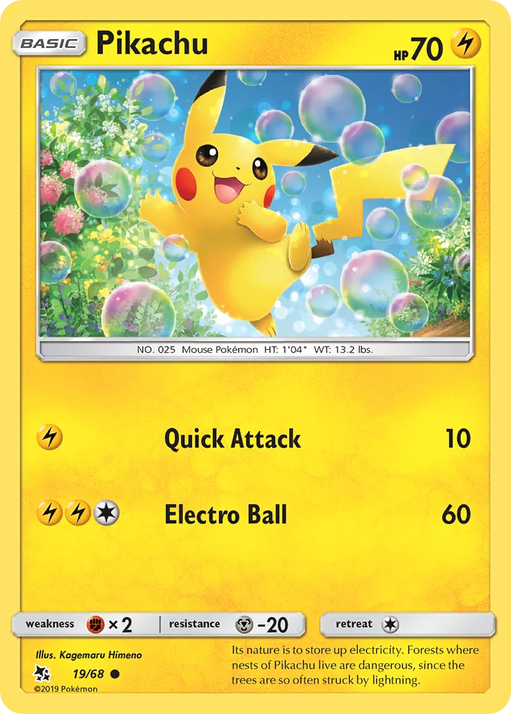 Pikachu 019/68 Common