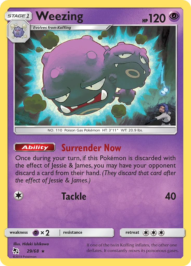 Weezing 29/68 Rare