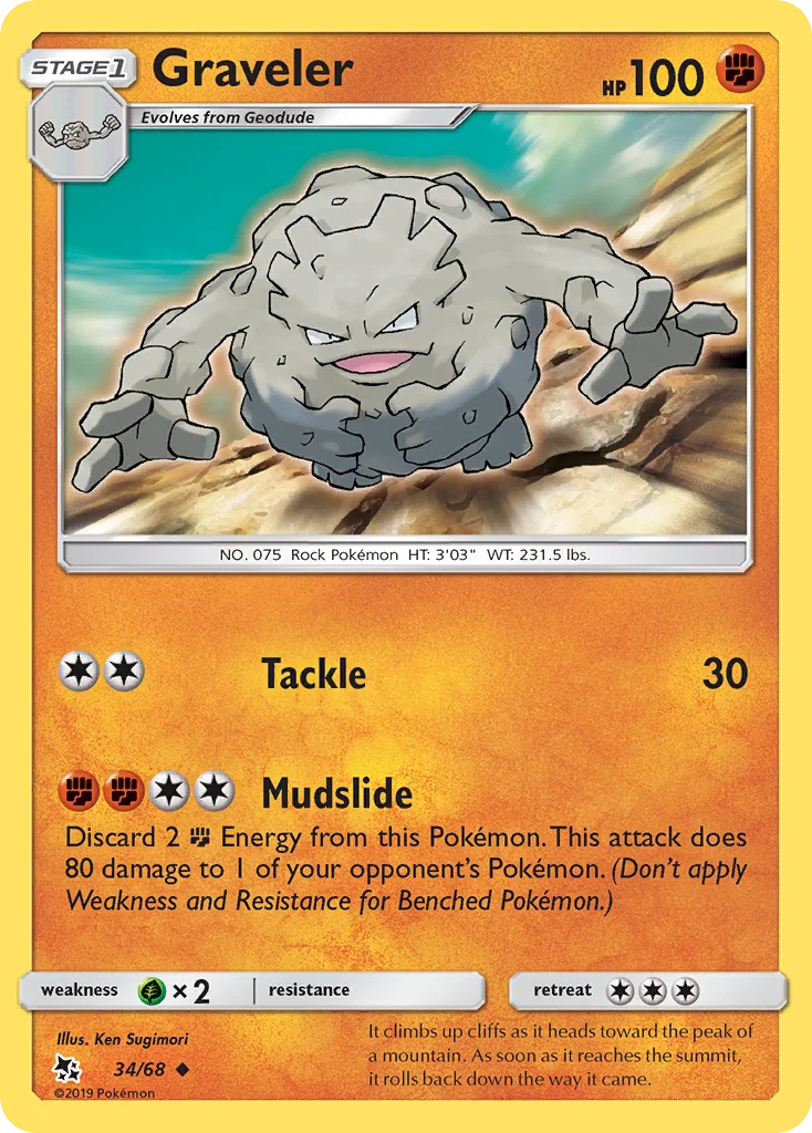 Graveler 34/68 Uncommon