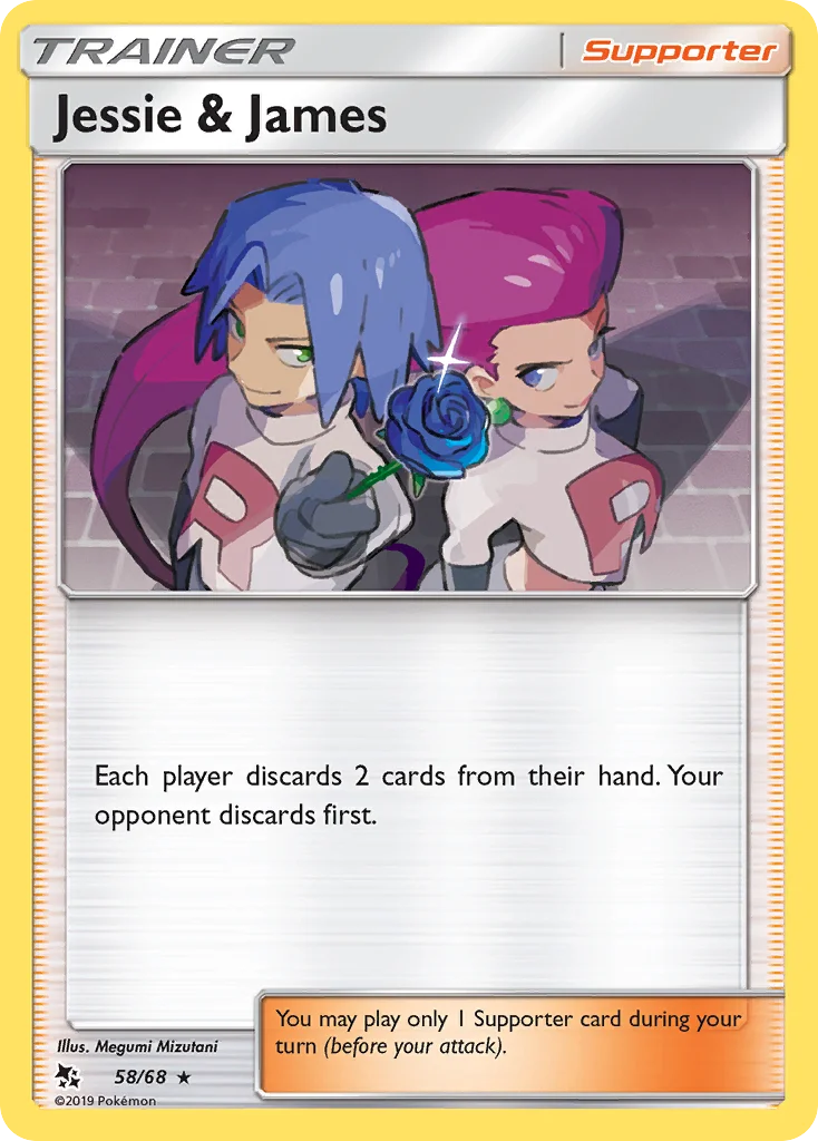 Jessie & James 58/68 Rare holo