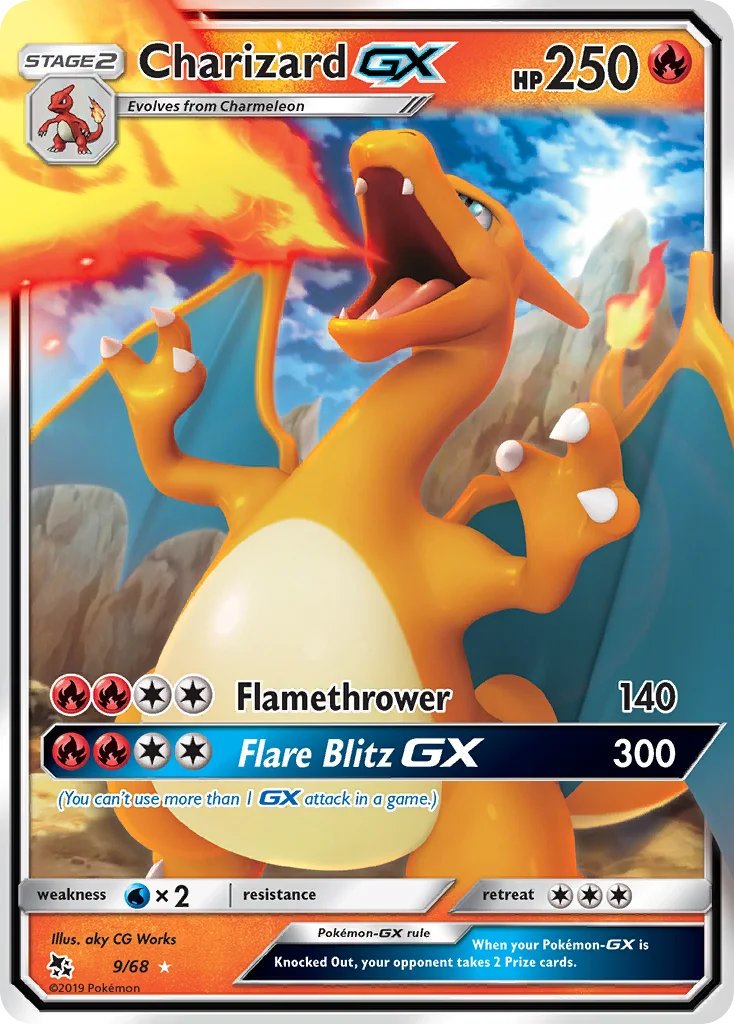 Charizard-GX 9/68 Rare holo gx