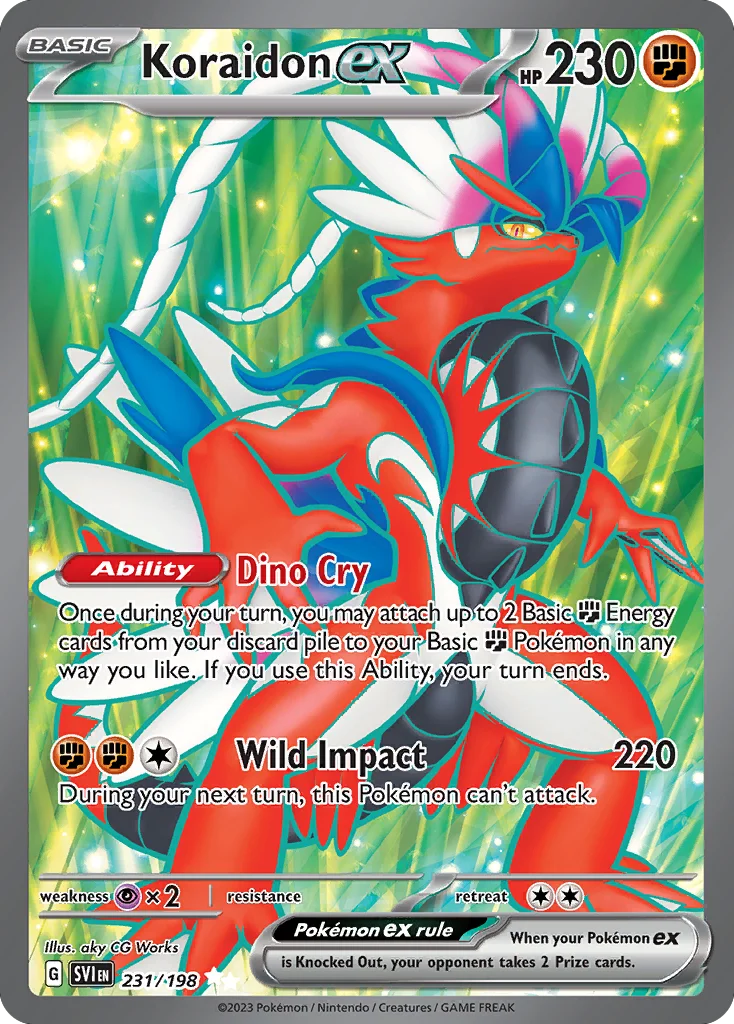 Koraidon ex 231/198 Ultra rare
