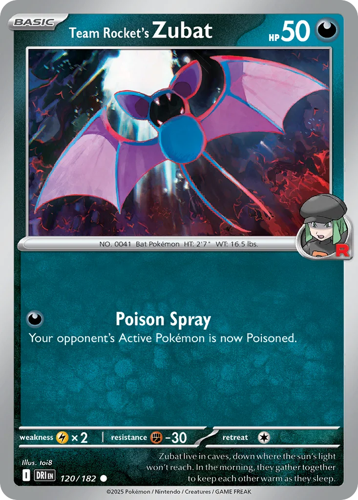 Team Rocket's Zubat 120/182 Common
