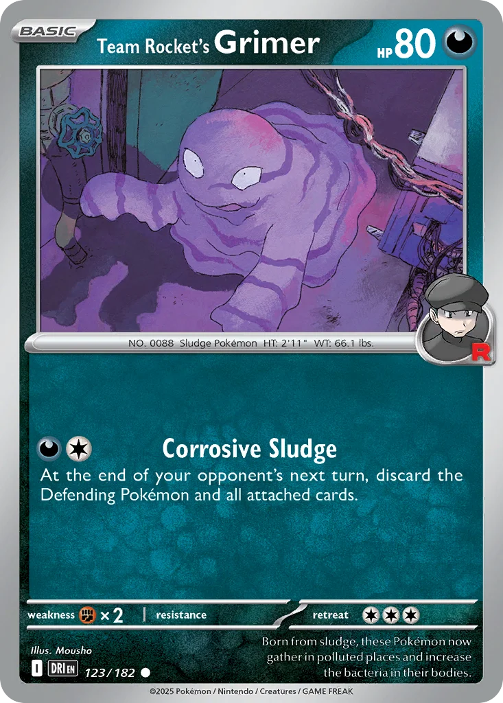 Team Rocket's Grimer 123/182 Common