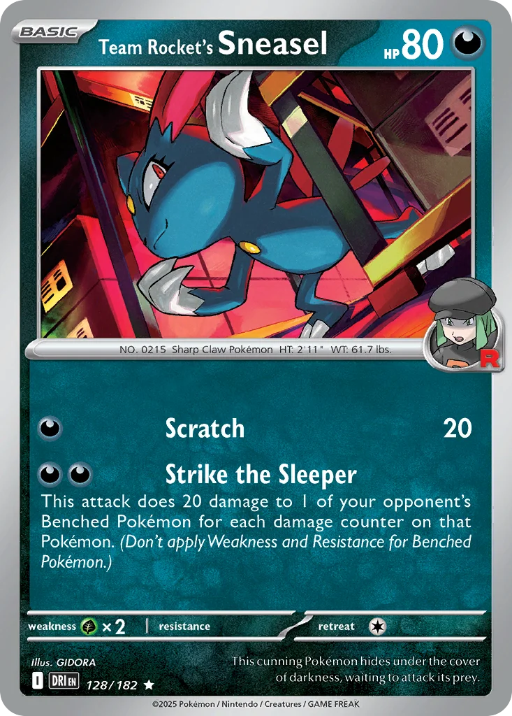 Team Rocket's Sneasel 128/182 Rare