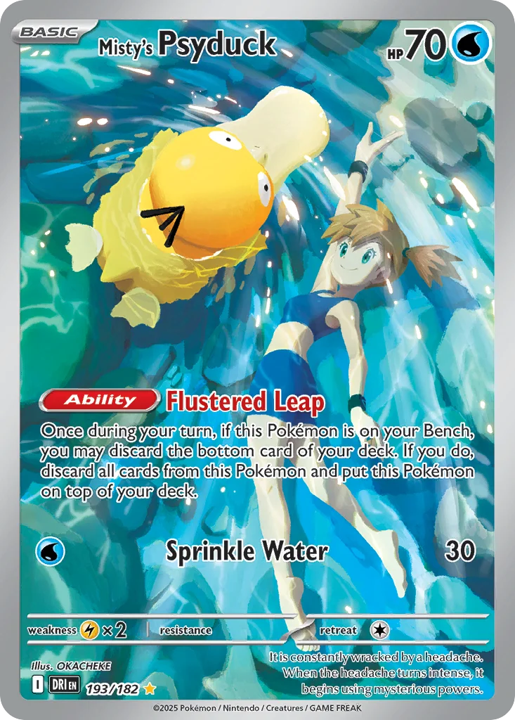 Misty's Psyduck 193/182 Illustration rare