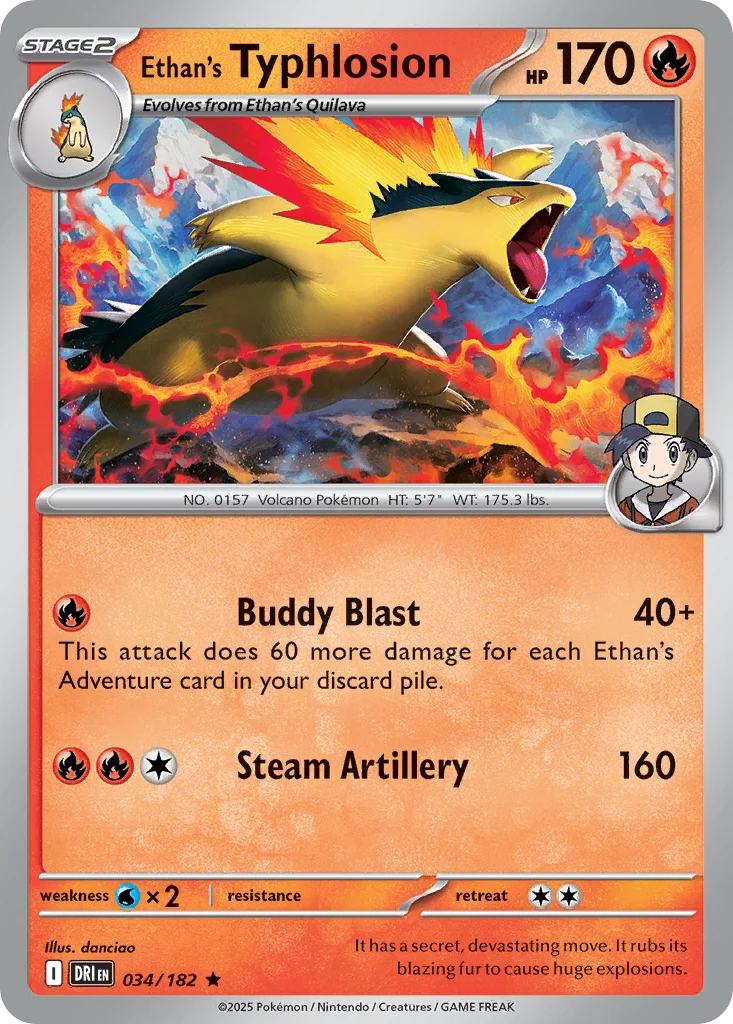 Ethan's Typhlosion 034/182 Rare