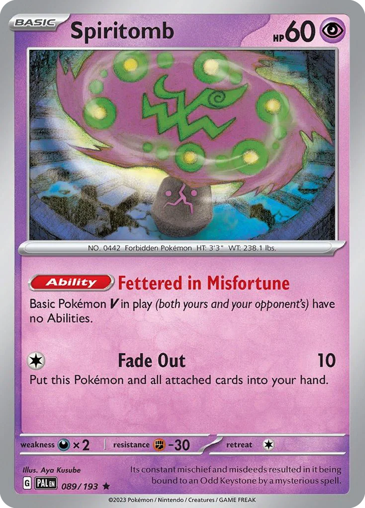 Spiritomb 089/193 Rare