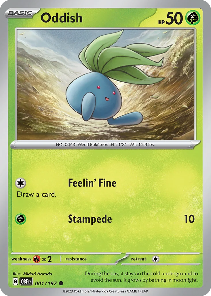 Oddish 001/197 Common
