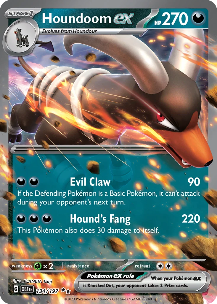 Houndoom ex 134/197 Double rare