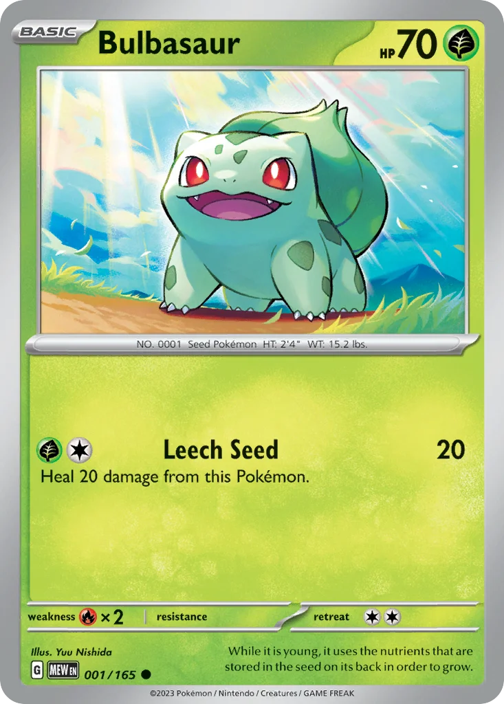 Bulbasaur 001/165 Common