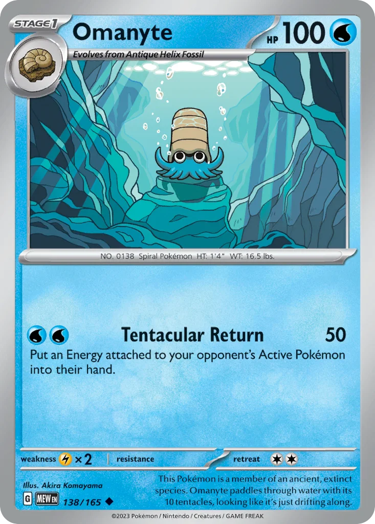 Omanyte 138/165 Uncommon
