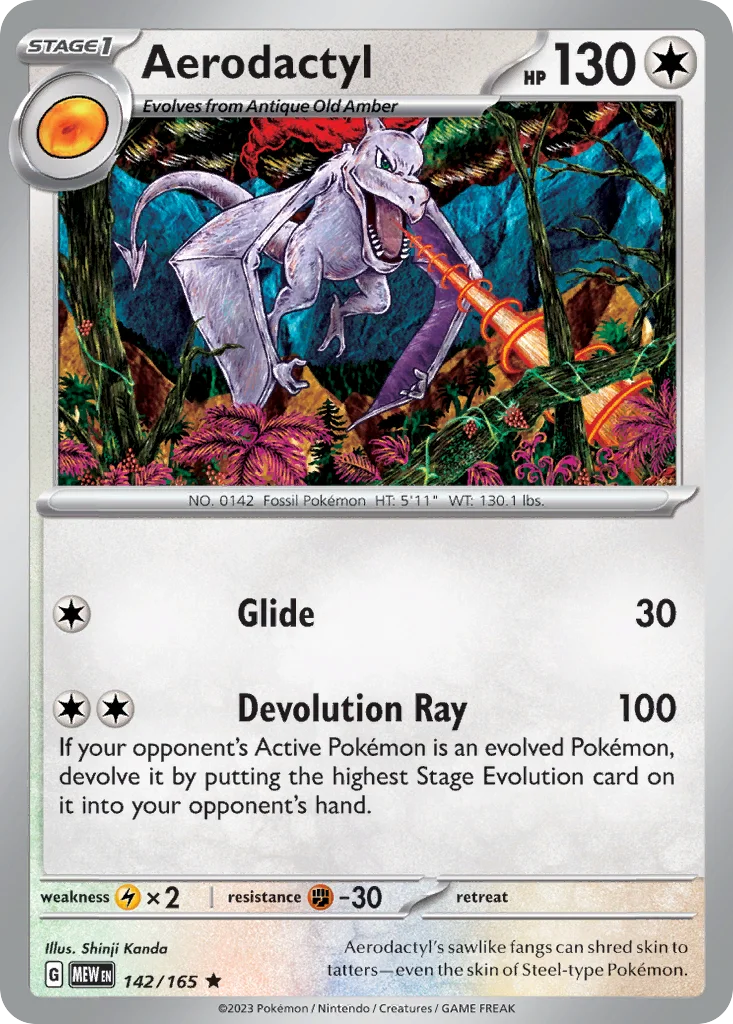 Aerodactyl 142/165 Rare
