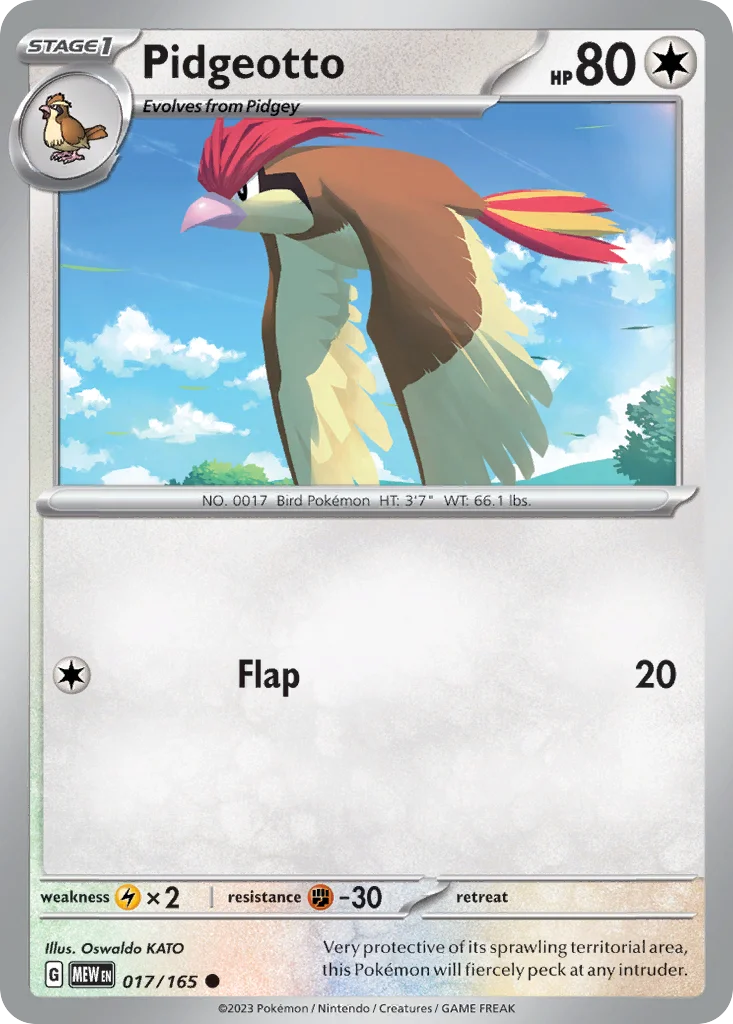Pidgeotto 017/165 Common