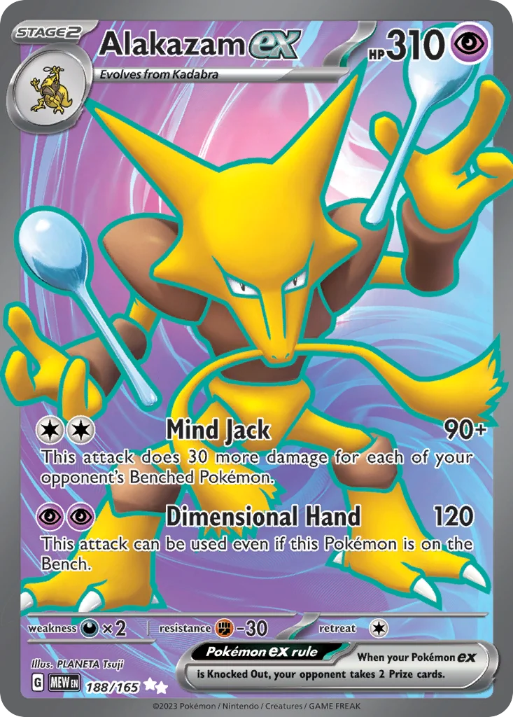 Alakazam ex 188/165 Ultra rare