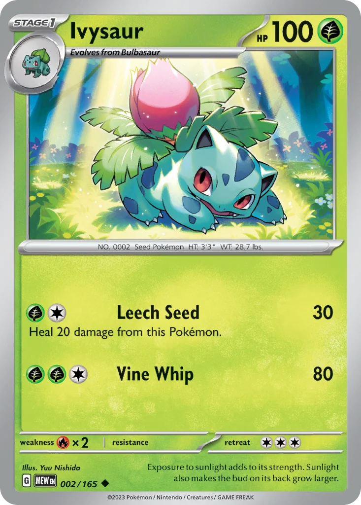 Ivysaur 002/165 Uncommon