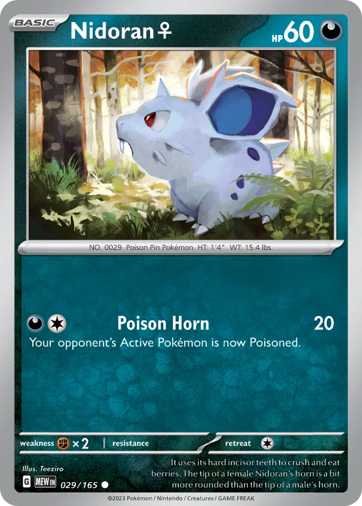 Nidoran ♀ 029/165 Common