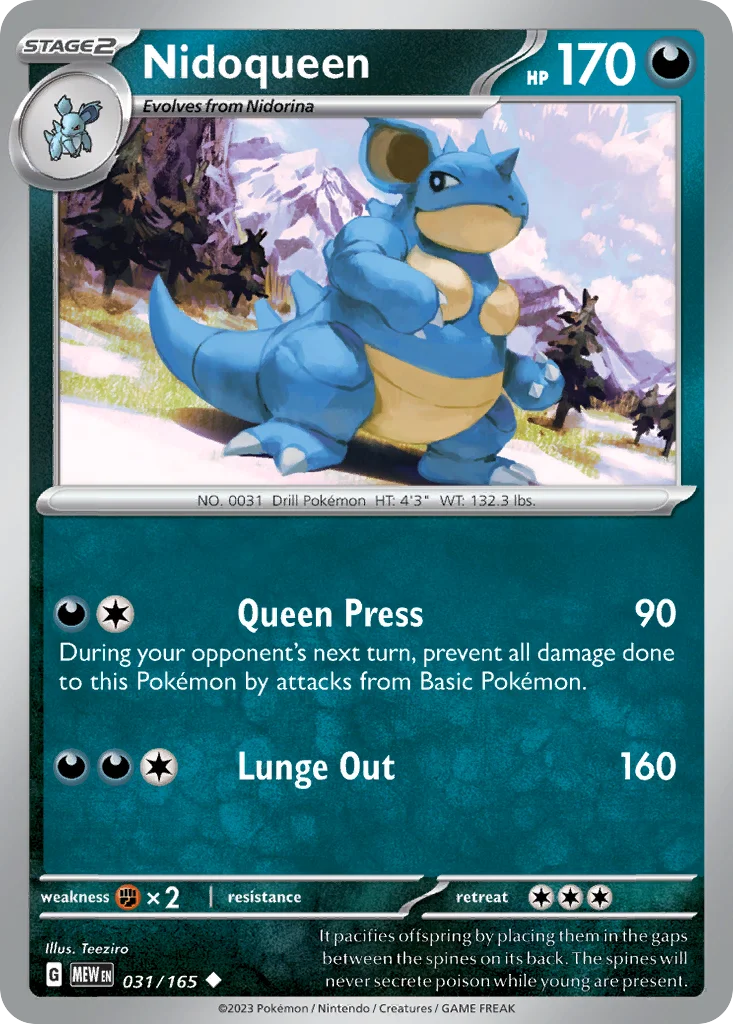 Nidoqueen 031/165 Uncommon