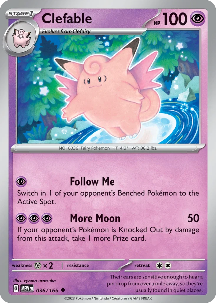 Clefable 036/165 Uncommon