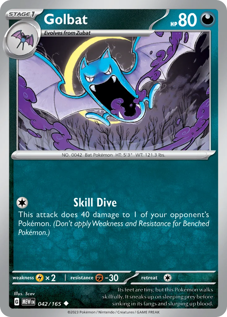 Golbat 042/165 Uncommon