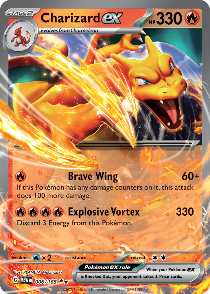 Charizard ex 006/165 Double rare