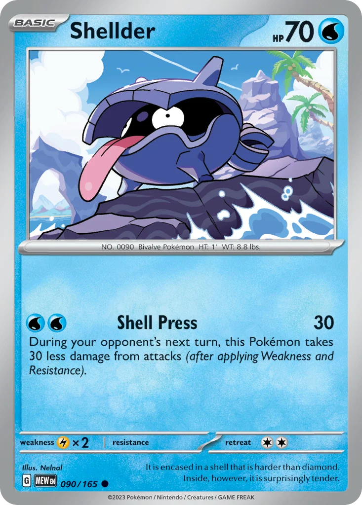 Shellder 090/165 Common