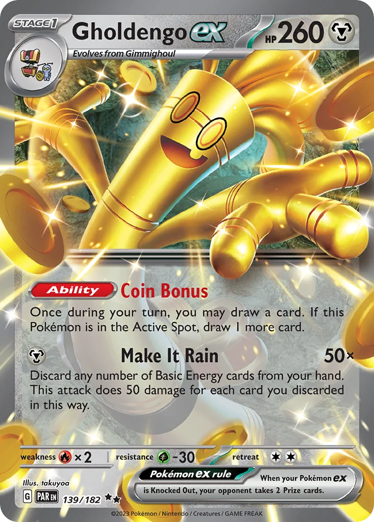 Gholdengo ex 139/182 Double rare