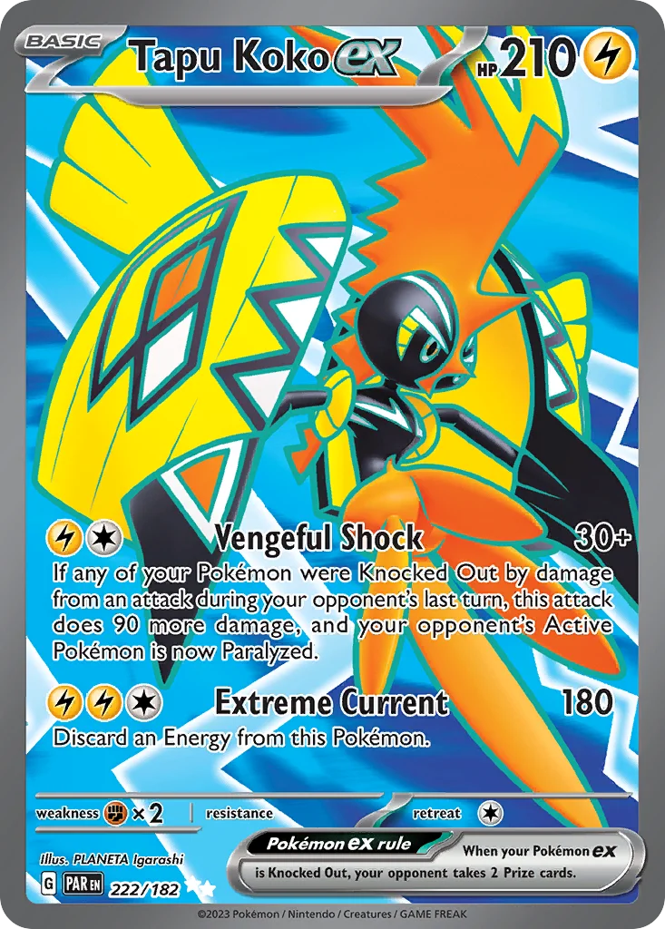 Tapu Koko ex 222/182 Ultra rare