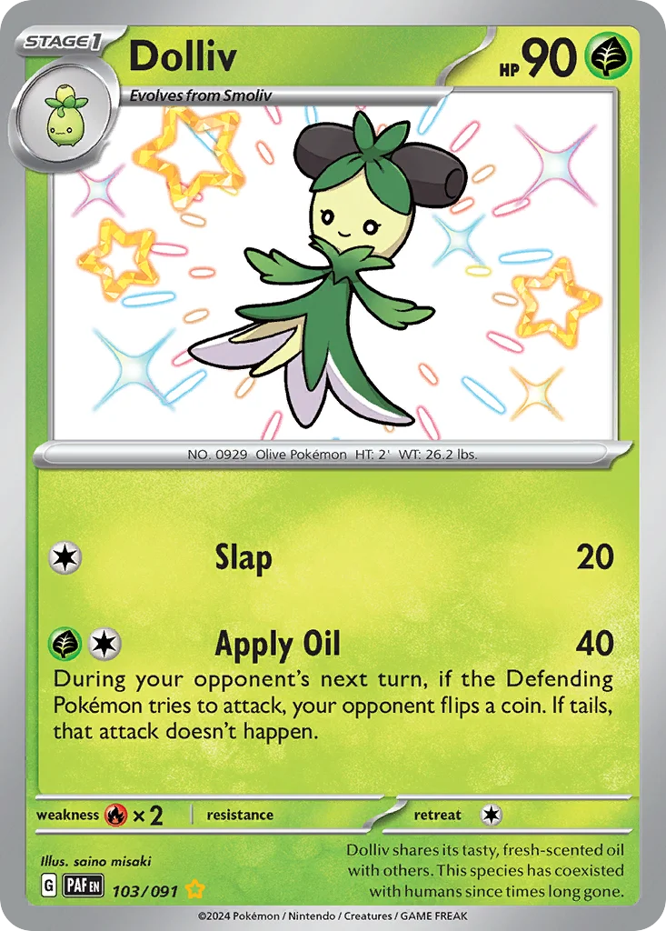 Dolliv 103/91 Shiny rare
