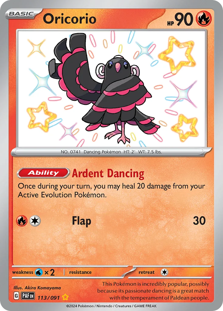 Oricorio 113/91 Shiny rare