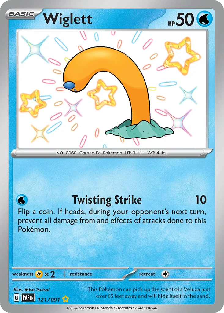 Wiglett 121/091 Shiny rare