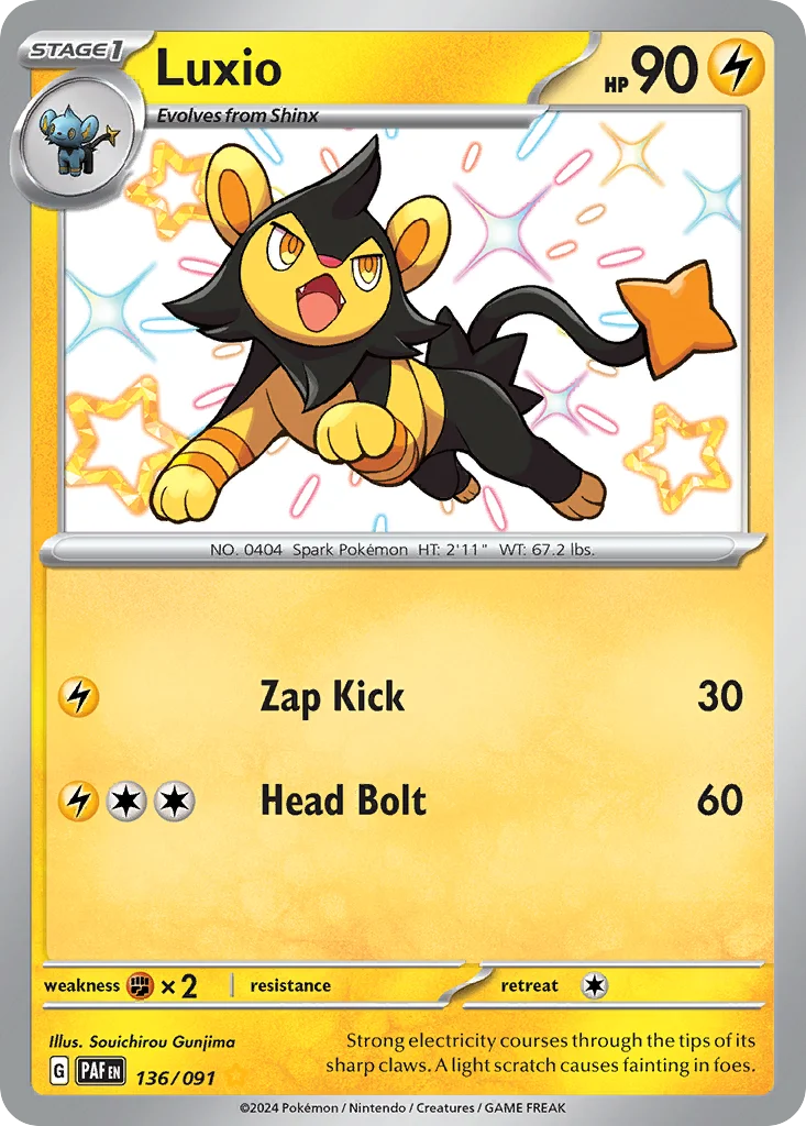 Luxio 136/091 Shiny rare