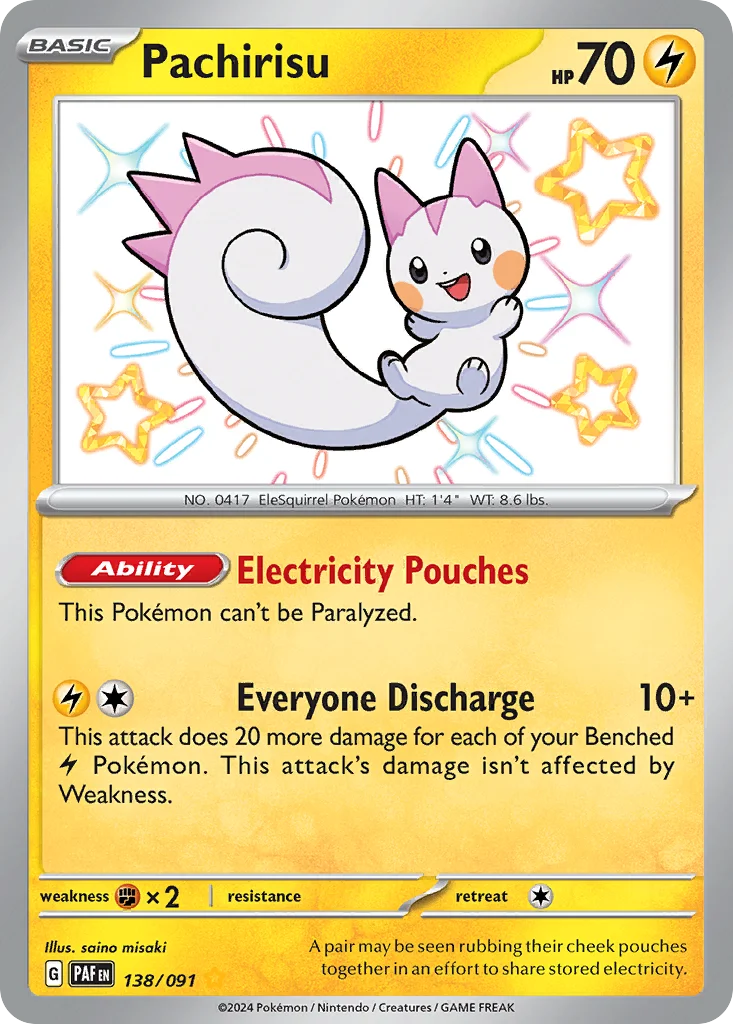 Pachirisu 138/91 Shiny rare