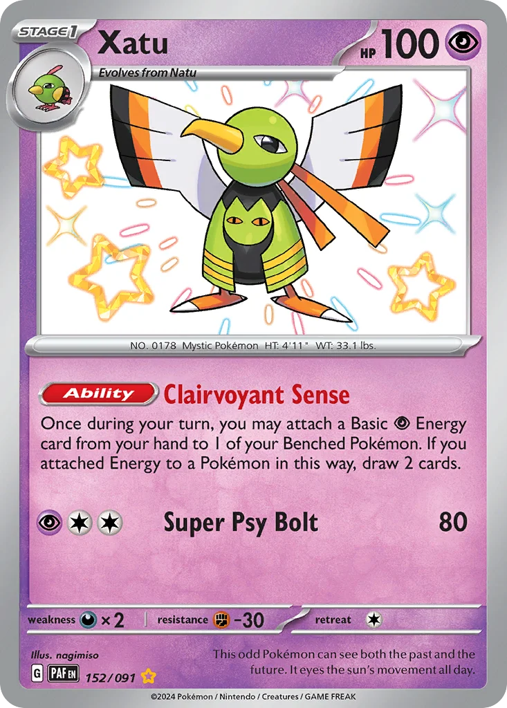 Xatu 152/91 Shiny rare