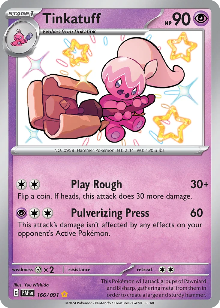 Tinkatuff 166/91 Shiny rare