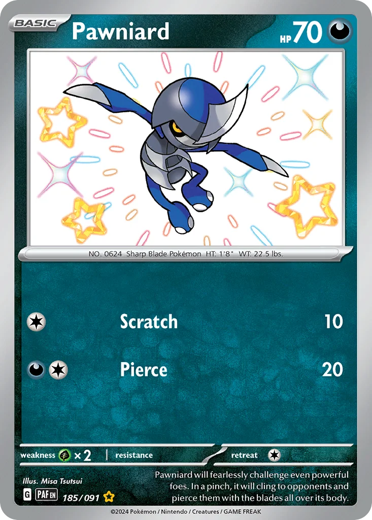 Pawniard 185/91 Shiny rare