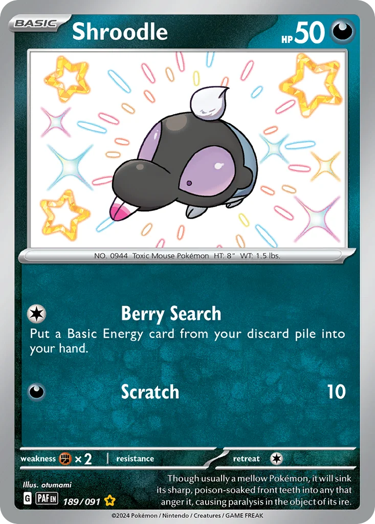 Shroodle 189/091 Shiny rare
