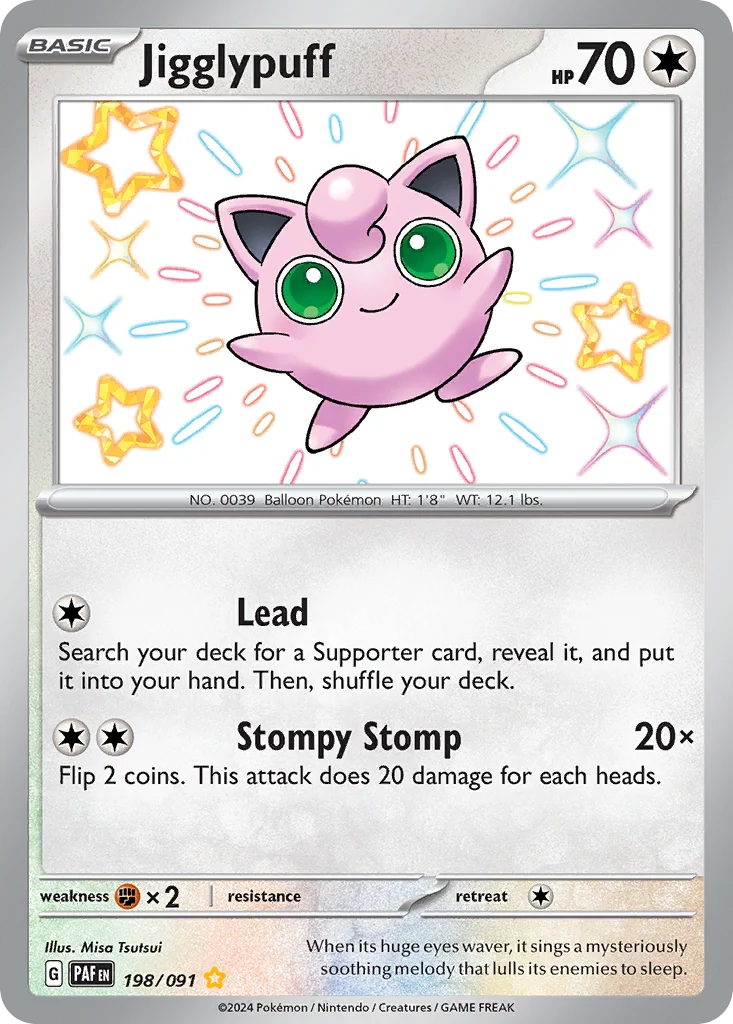 Jigglypuff 198/91 Shiny rare