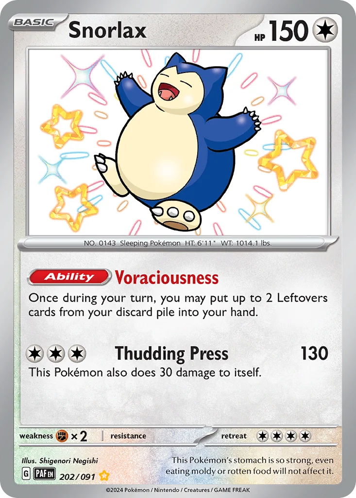 Snorlax 202/91 Shiny rare
