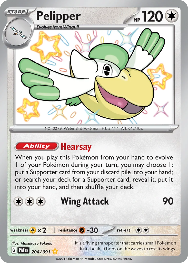 Pelipper 204/91 Shiny rare
