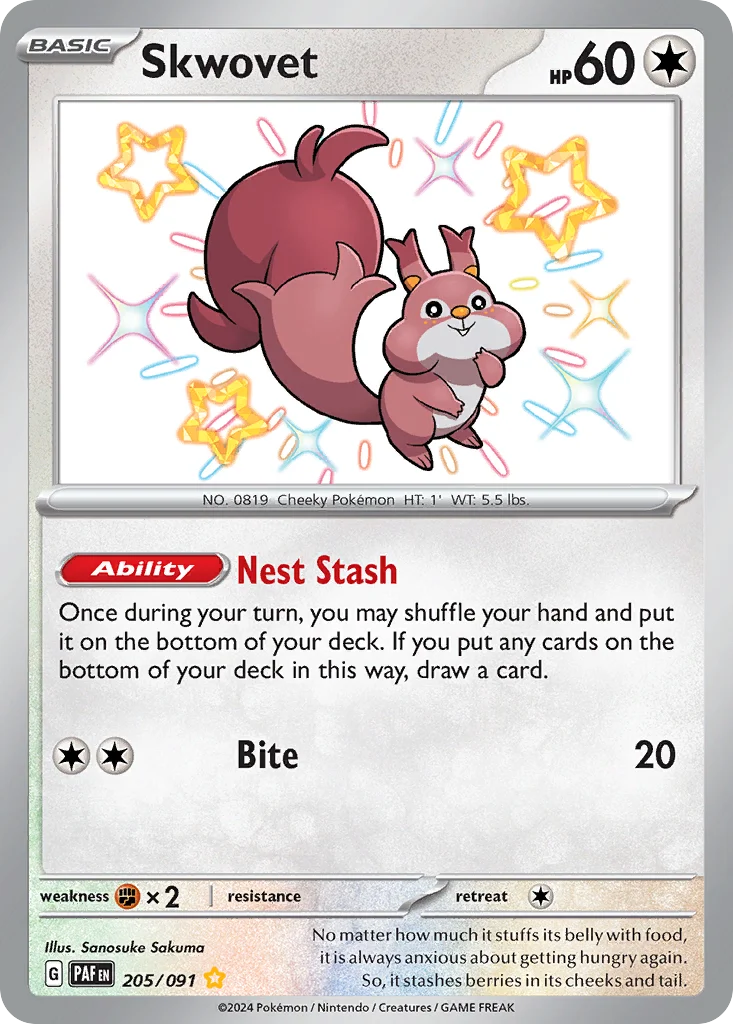 Skwovet 205/91 Shiny rare