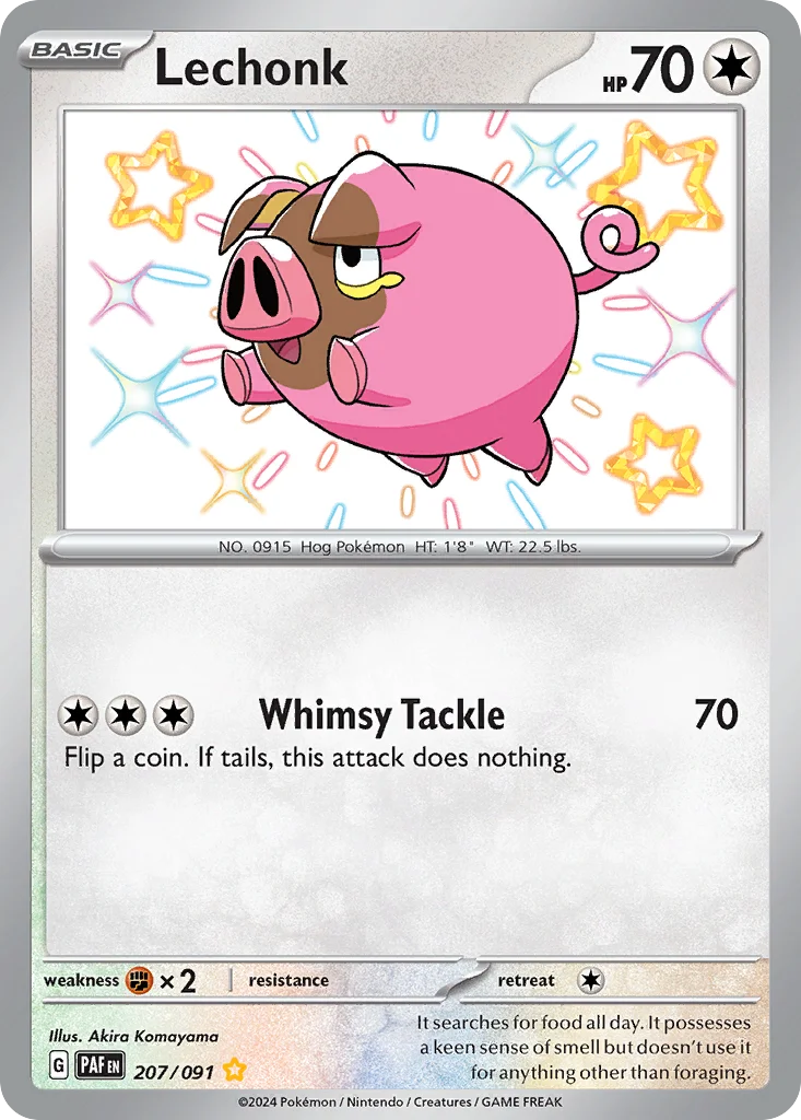 Lechonk 207/91 Shiny rare